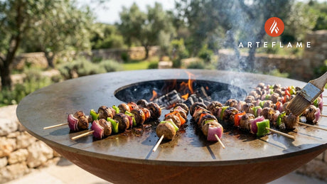 Smoky Greek Grilled Mushroom Souvlaki Recipe for the Arteflame