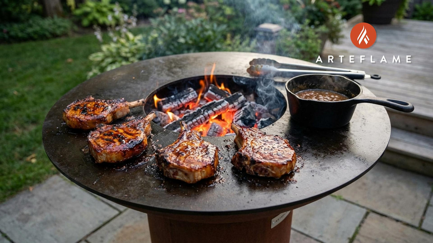 Tennessee Whiskey Glazed Pork Chops for the Arteflame Grill