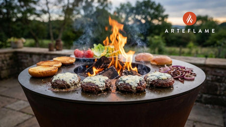 Gourmet Scottish Beef Burgers with Blue Cheese | Arteflame Grill Recipe