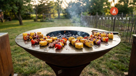 South Dakota Style Grilled Corn & Bacon Skewers on the Arteflame