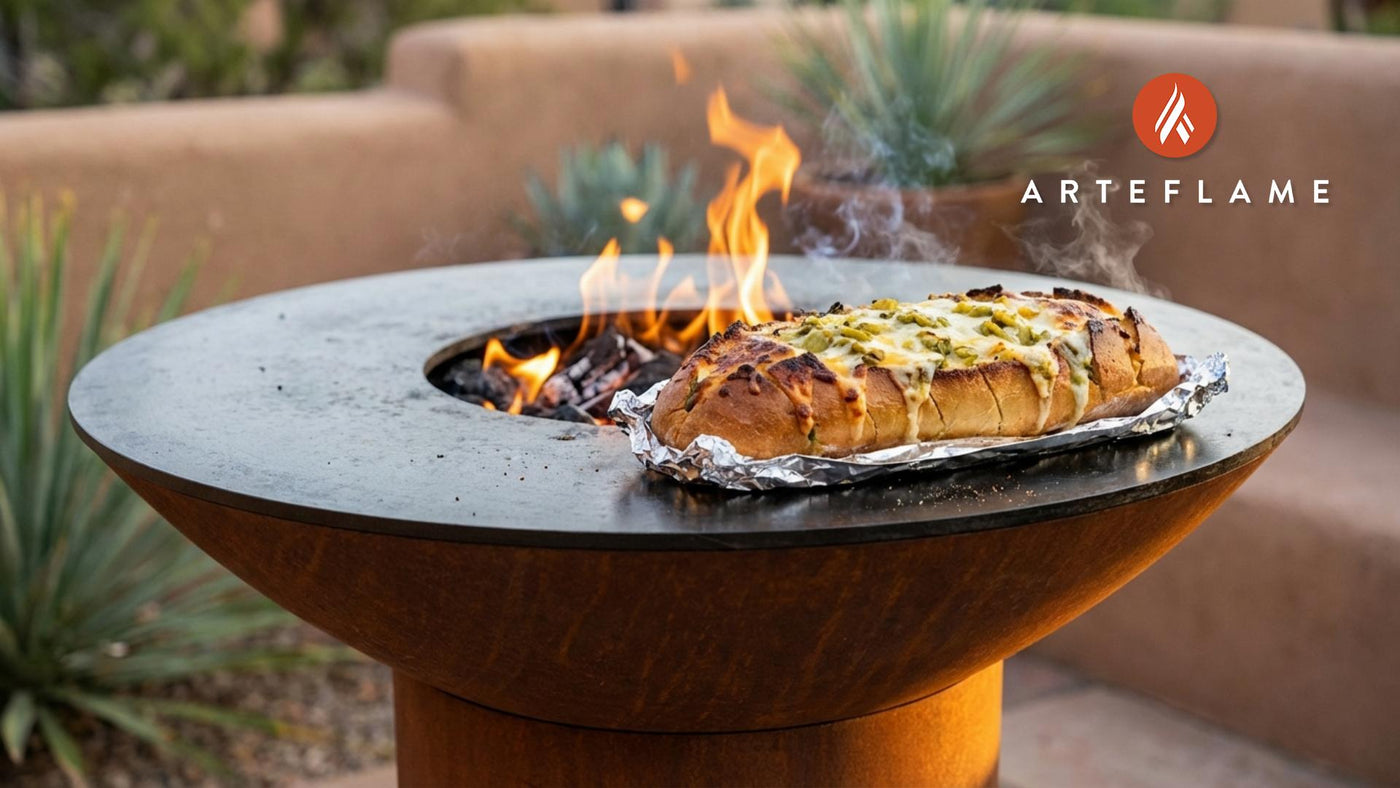 Authentic New Mexico Grilled Cheesy Hatch Chile Bread