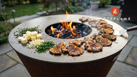 Smoky Grilled Oyster Mushrooms with Garlic Herb Butter
