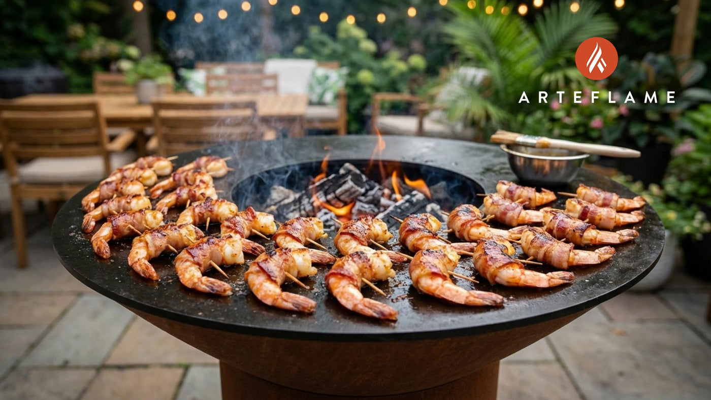Grilled Massachusetts Maple Bacon Wrapped Shrimp Recipe