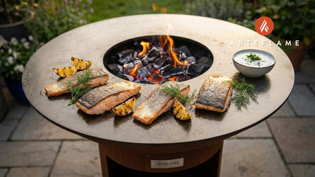 Grilled Swedish Arctic Char with Zesty Horseradish Cream