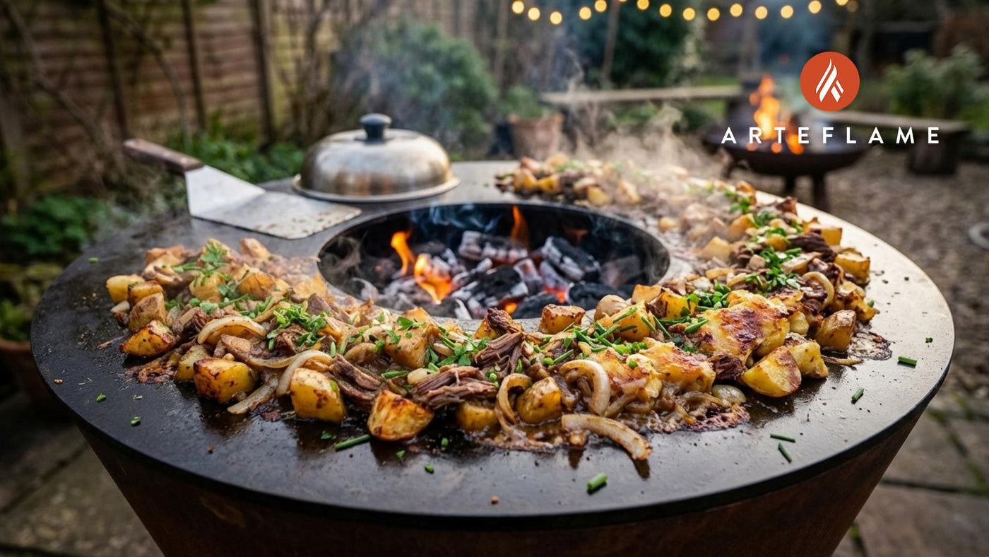 Authentic Scottish Stovies Recipe on the Arteflame Grill