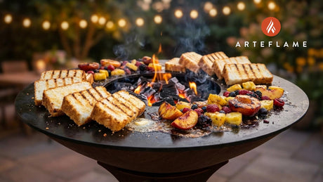 Grilled Angel Food Cake with Caramelized Fruit