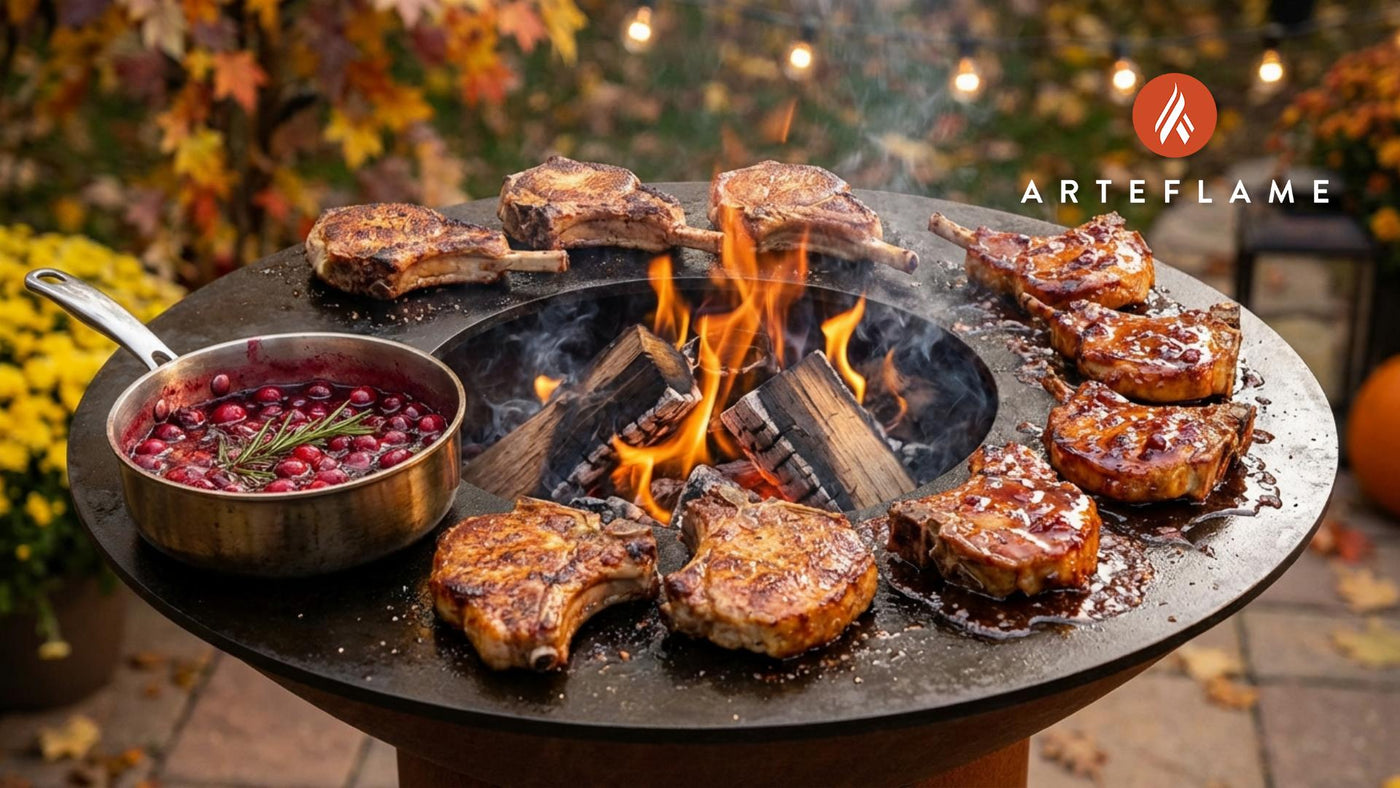 Grilled Wisconsin Cranberry Glazed Pork Chops Recipe