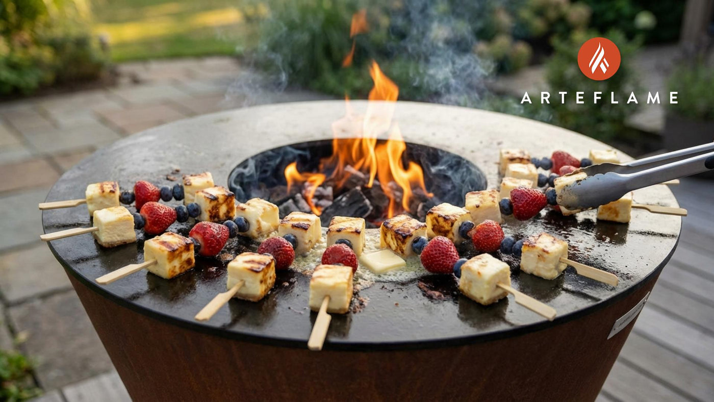 Grilled New York Cheesecake Bites with Fresh Berries