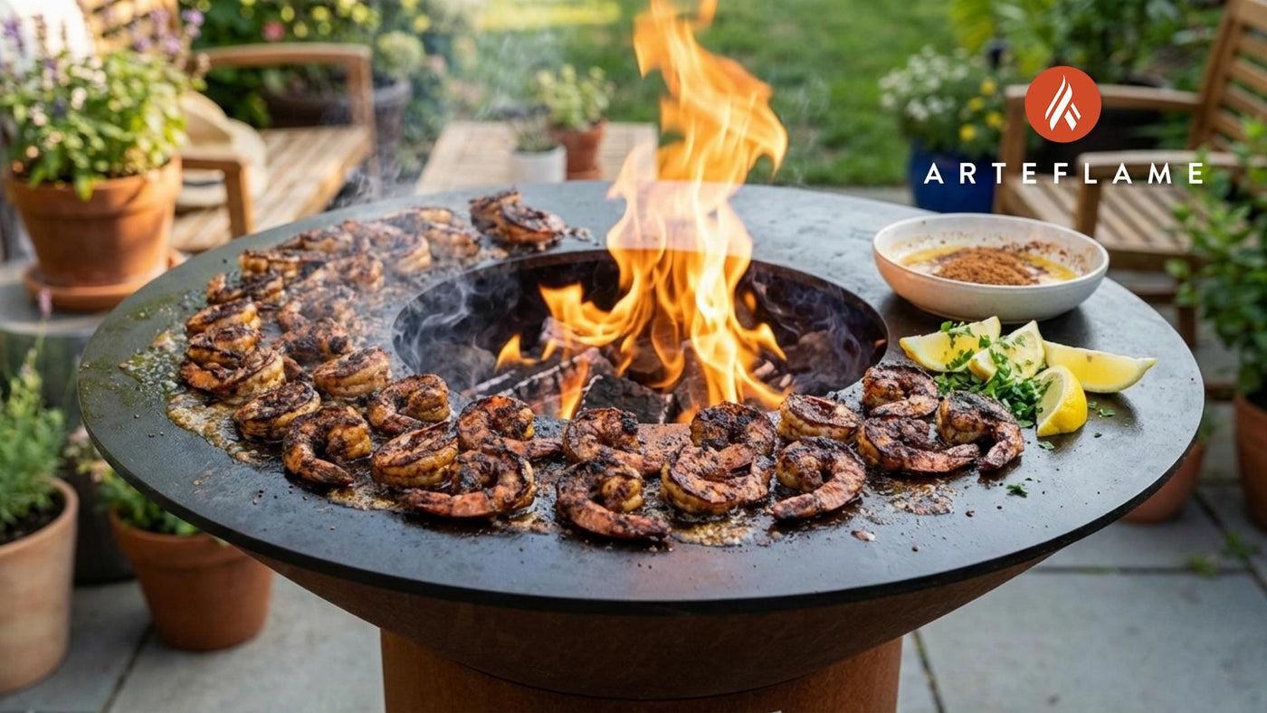 Authentic Louisiana Cast Iron Blackened Shrimp for Arteflame Grills