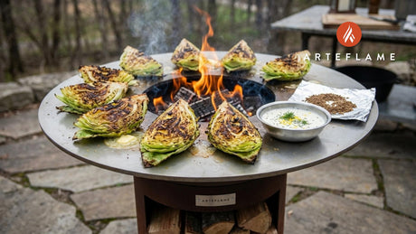 Authentic Norwegian Char-Grilled Cabbage with Caraway Cream | Arteflame Recipe