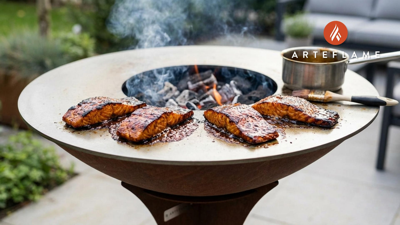 Smoky Arkansas Molasses Glazed Grilled Salmon Recipe