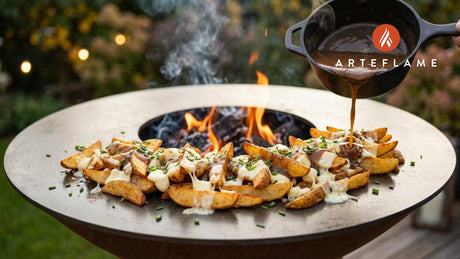 Smoky Canadian Poutine-Inspired Grilled Fries on the Arteflame