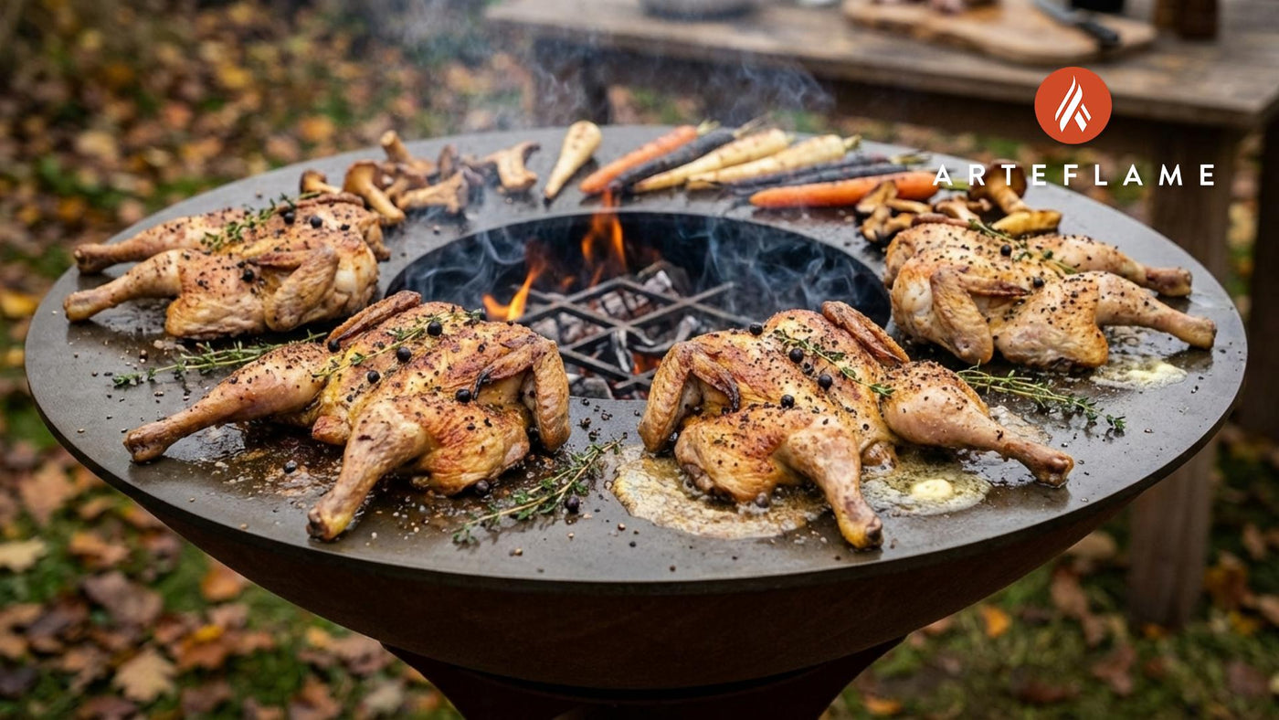 Rustic Grilled British Game Birds with Juniper & Thyme