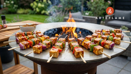 Smoky Kansas-Style Grilled BBQ Tofu Skewers on the Arteflame