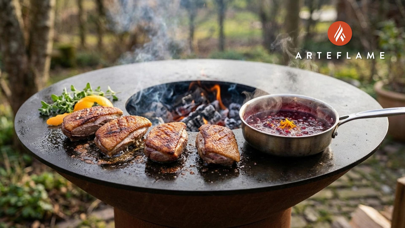 Authentic Polish Grilled Duck Breast with Tart Lingonberry Sauce