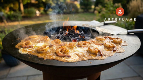 Smoky Kentucky BBQ Shrimp and Grits on the Arteflame Grill