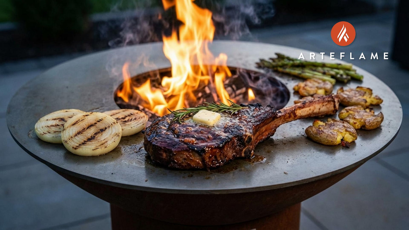 Georgia Style Tomahawk Steak with Peach Bourbon Glaze