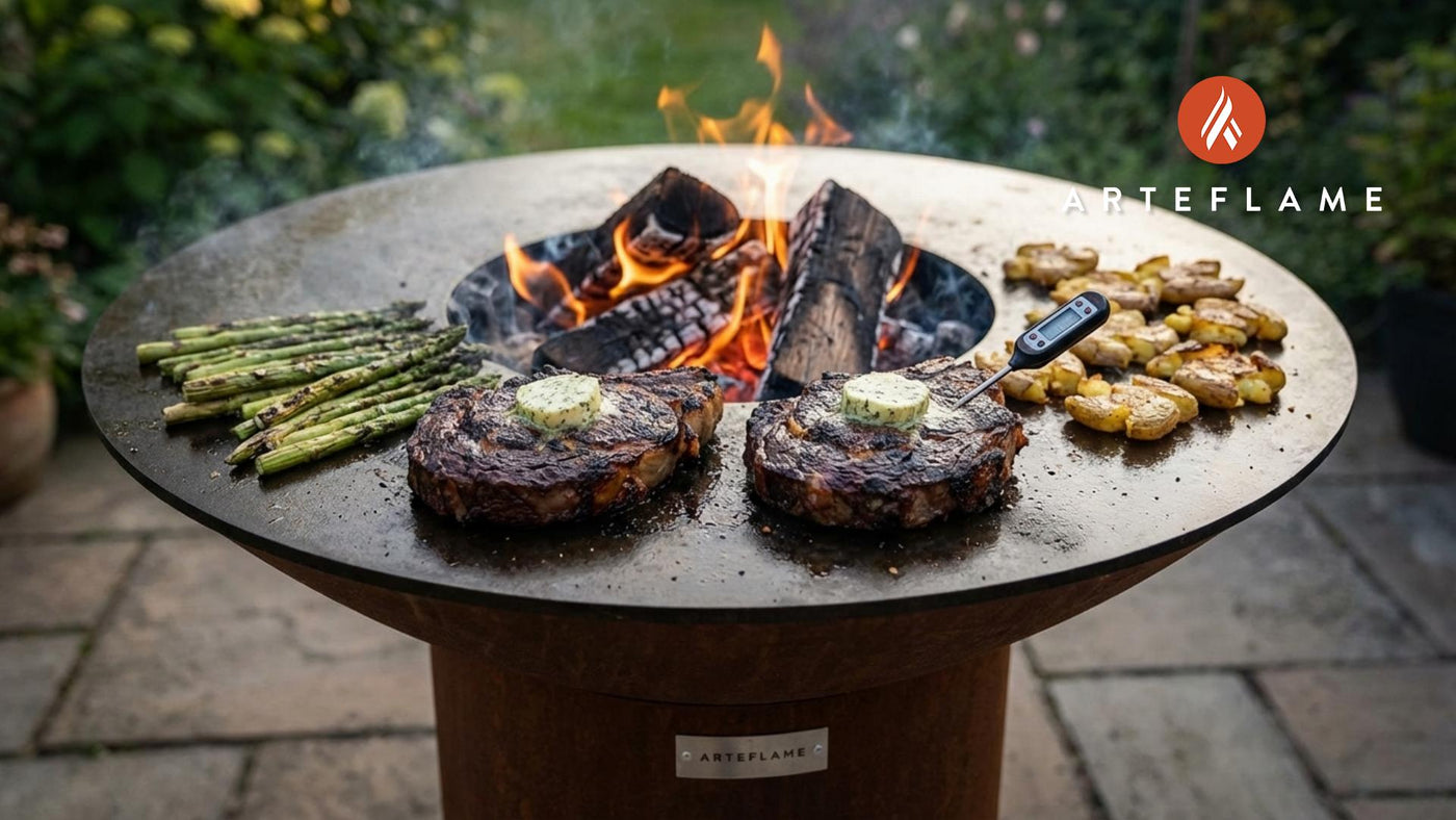 Grilled Scottish Aberdeen Angus Ribeye with Garlic Herb Butter