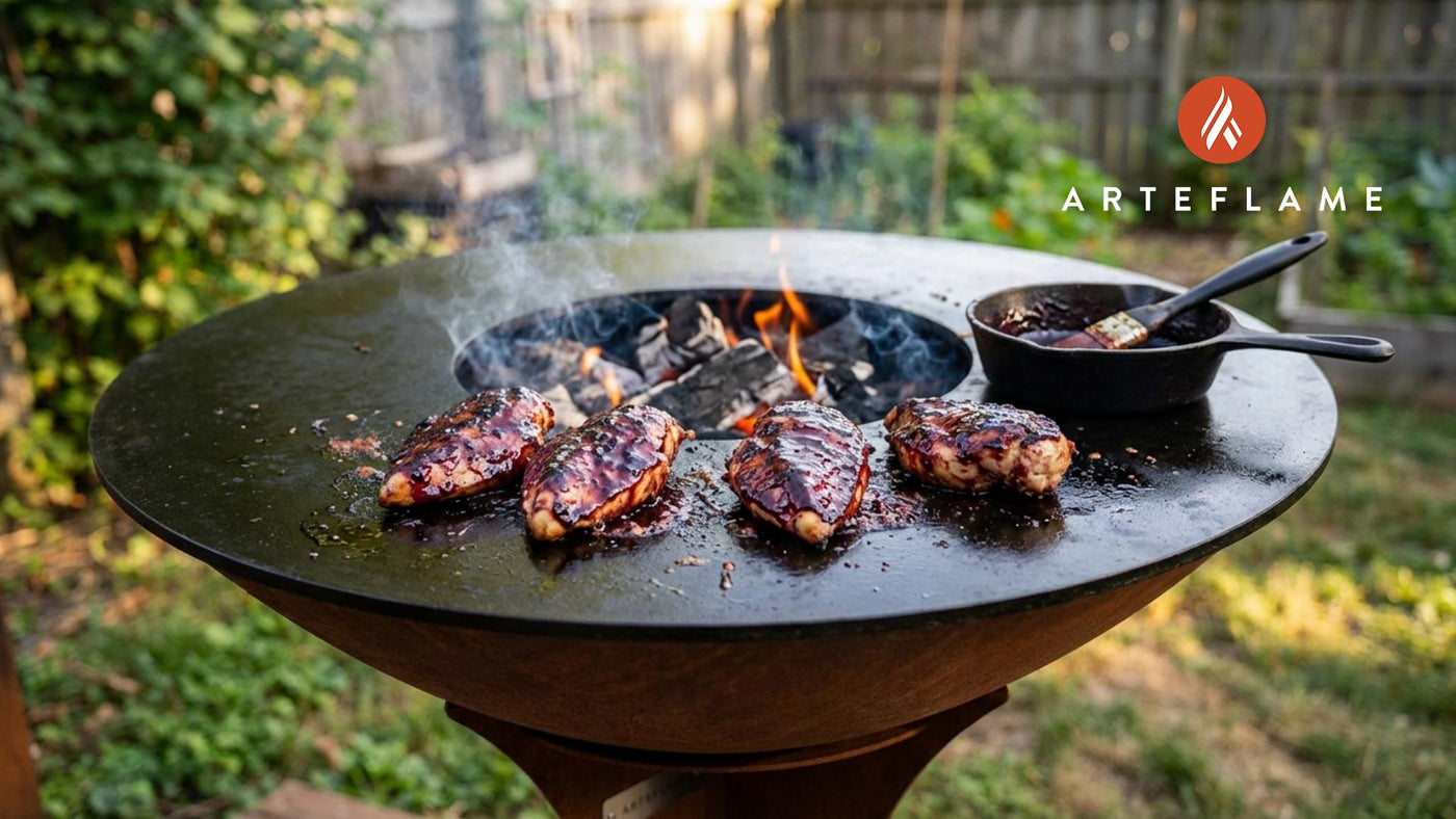 Grilled West Virginia Blackberry BBQ Chicken Breasts