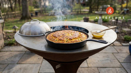 Smoky Missouri Grilled Cornbread with Whipped Honey Butter