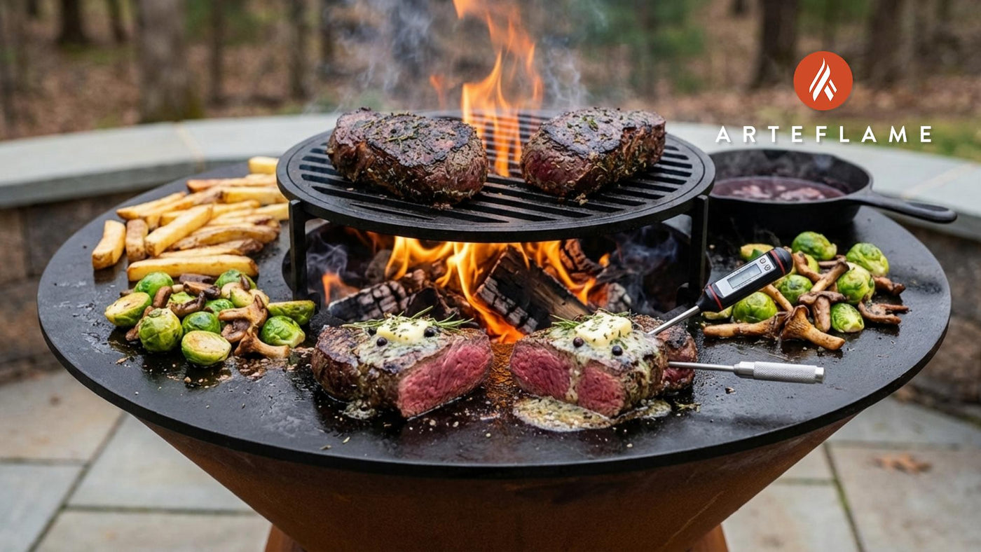 Grilled Belgian Herbed Venison Steak Recipe on the Arteflame