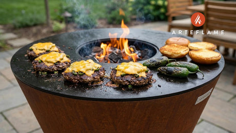 Smoky Kansas Charred Jalapeño Cheddar Burger Recipe