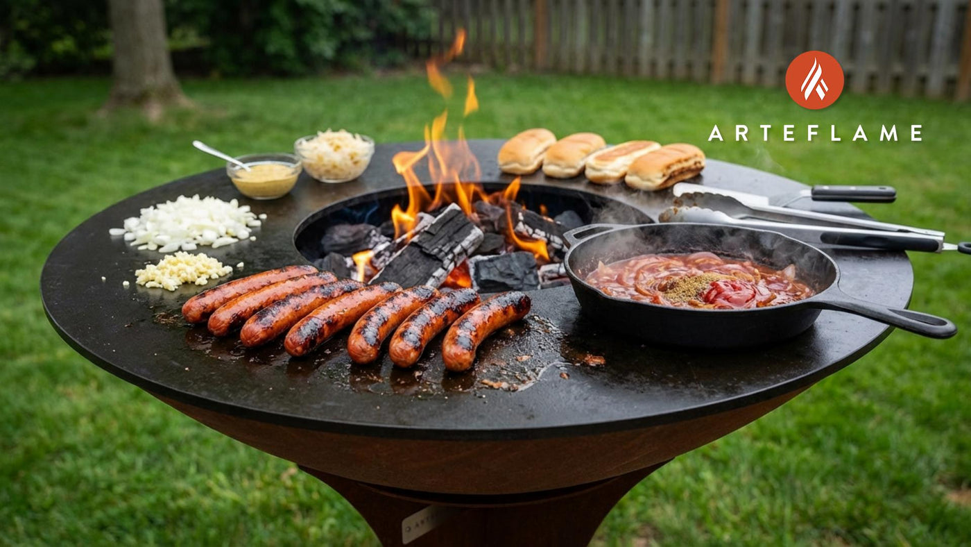 Authentic New York Hot Dogs on the Arteflame Grill