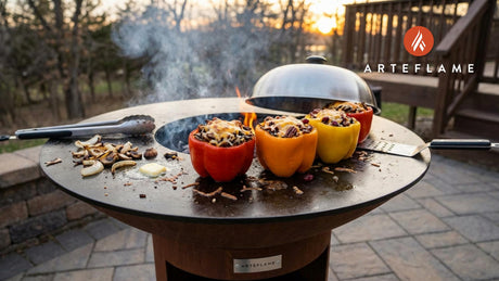 South Dakota Style Grilled Wild Rice Stuffed Peppers