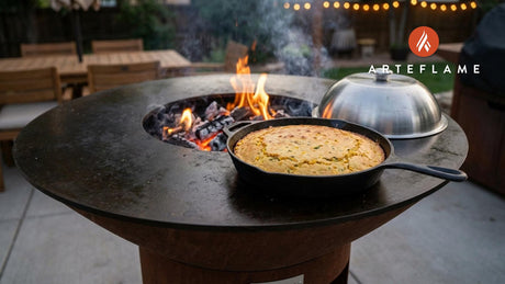 Smoky New Mexico Mesquite Cornbread on the Arteflame Grill
