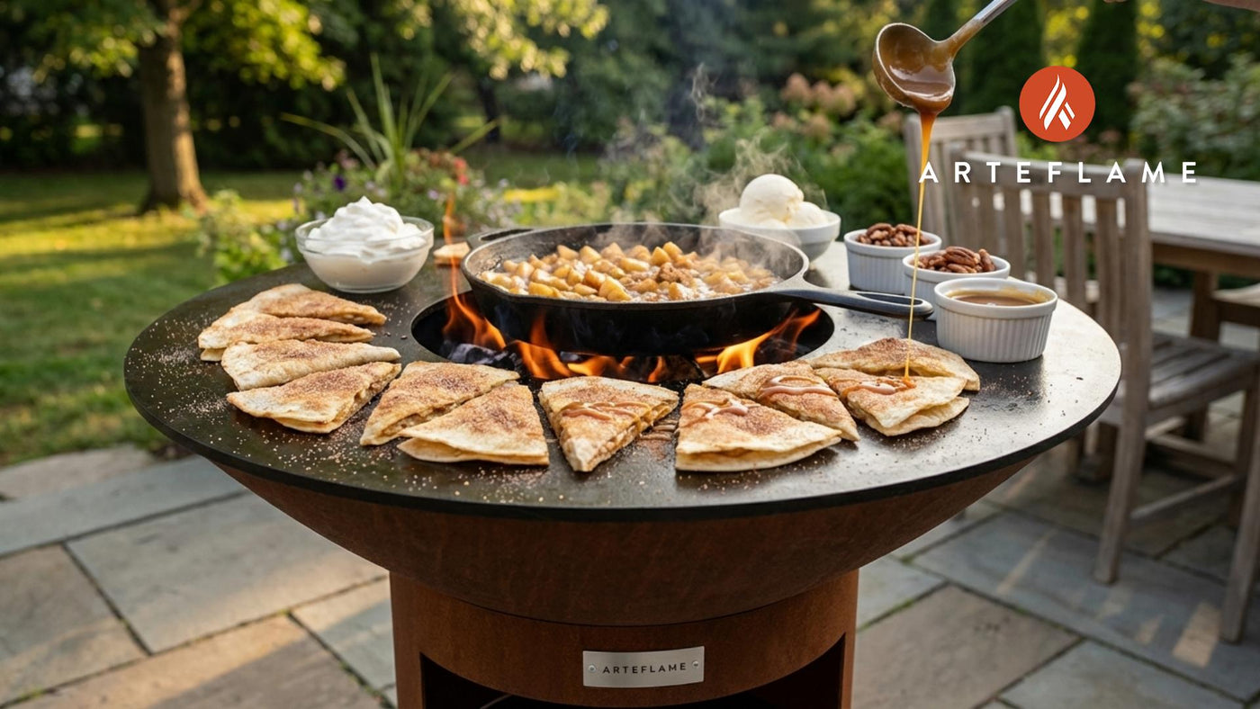 Crispy Apple Pie Dessert Nachos on the Grill