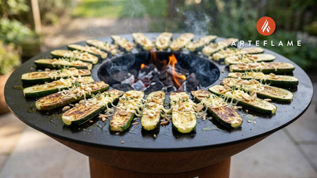 Smoky Grilled Spanish Zucchini with Aged Cheese & Toasted Almonds