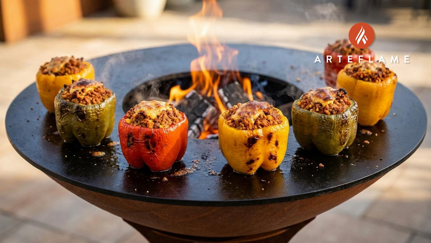 Mississippi Delta Hot Tamale Stuffed Peppers on the Arteflame