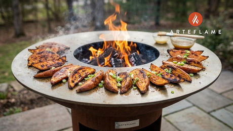 Smokey Maple Glazed Grilled Sweet Potato Wedges