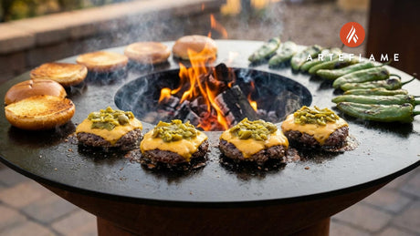 Authentic Colorado Hatch Green Chili Cheeseburger Recipe for the Arteflame Grill