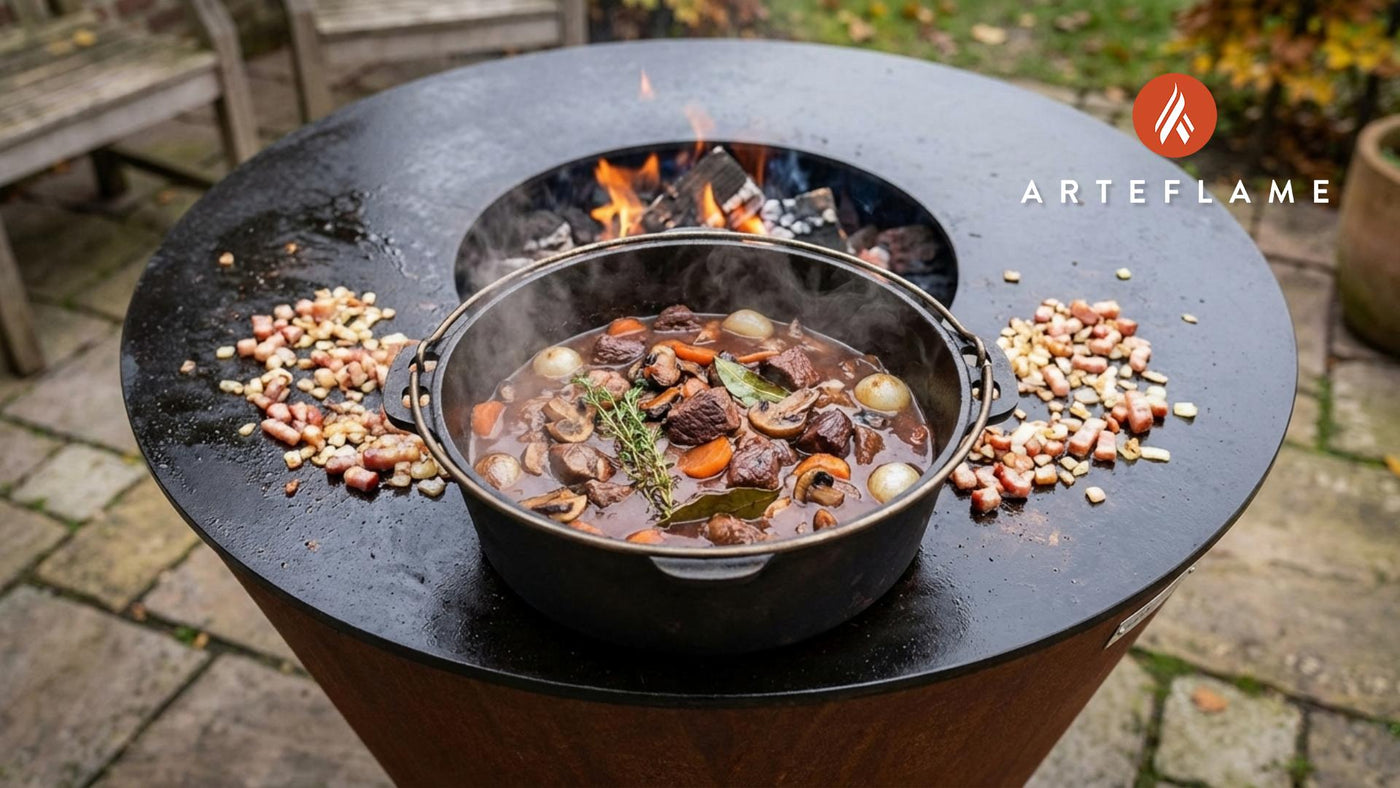Arteflame-Style Beef Bourguignon: A Rich, Fire-Kissed Classic