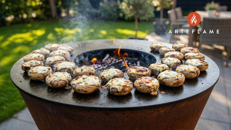 Grilled French Roquefort Stuffed Mushrooms Recipe