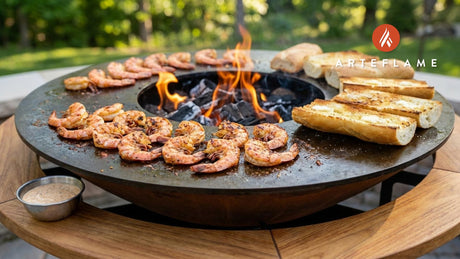 Authentic Mississippi Grilled Shrimp Po' Boy on the Arteflame