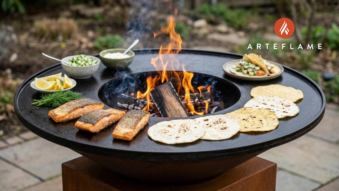 Smoky Norwegian Arctic Char Tacos with Nordic Cucumber Salsa