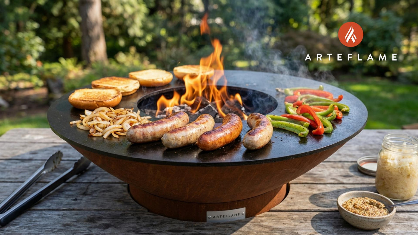 Grilled Olympia Sausages on the Arteflame: A Washington Artisan Feast