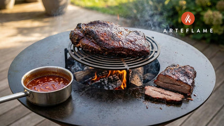 Authentic Iowa Smoked Beef Brisket Recipe on the Arteflame Grill
