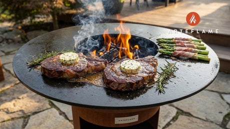 Grilled Utah Bison Ribeye with Smoky Blue Cheese Butter