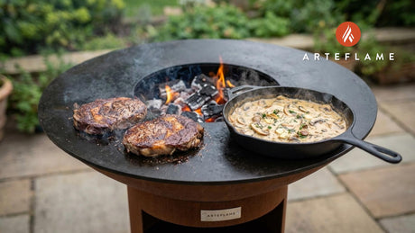 Grilled Steak with Creamy Mushroom Sauce