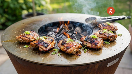 Authentic Miso Glazed Grilled Chicken Thighs on the Arteflame