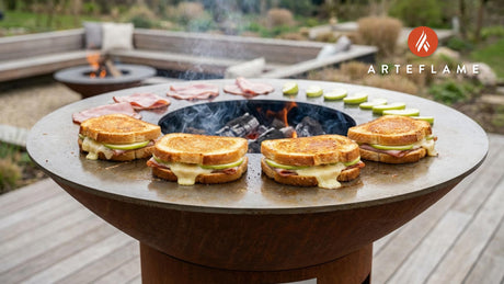 North Dakota Style Grilled Havarti and Ham Sandwich on the Arteflame