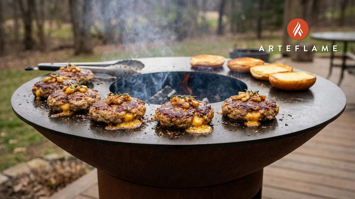 Grilled Wisconsin Apple Cheddar Pork Burgers: A Sweet & Savory Feast