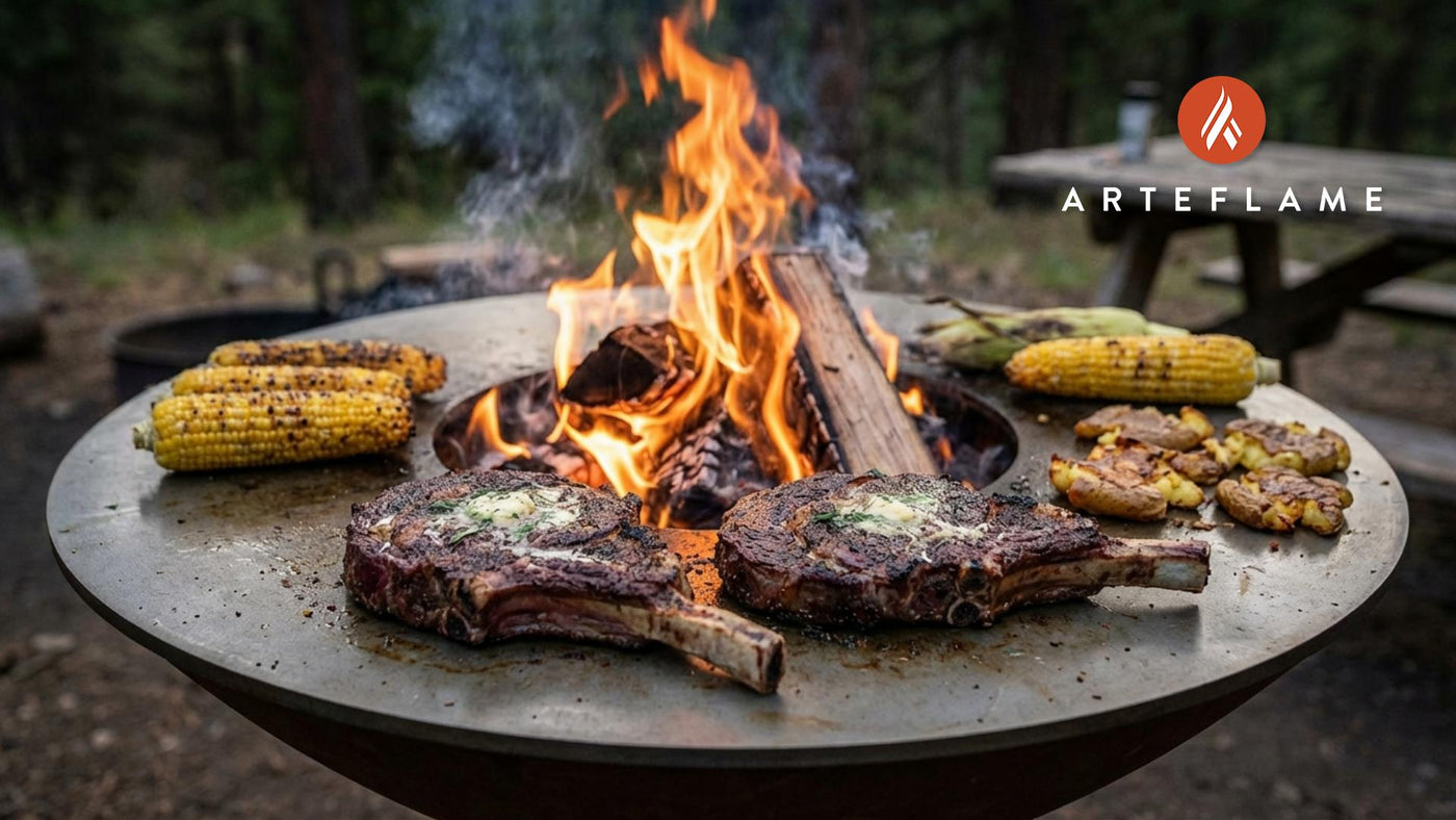 Smoked Coffee-Rubbed Utah Campfire Ribeye for the Arteflame Grill