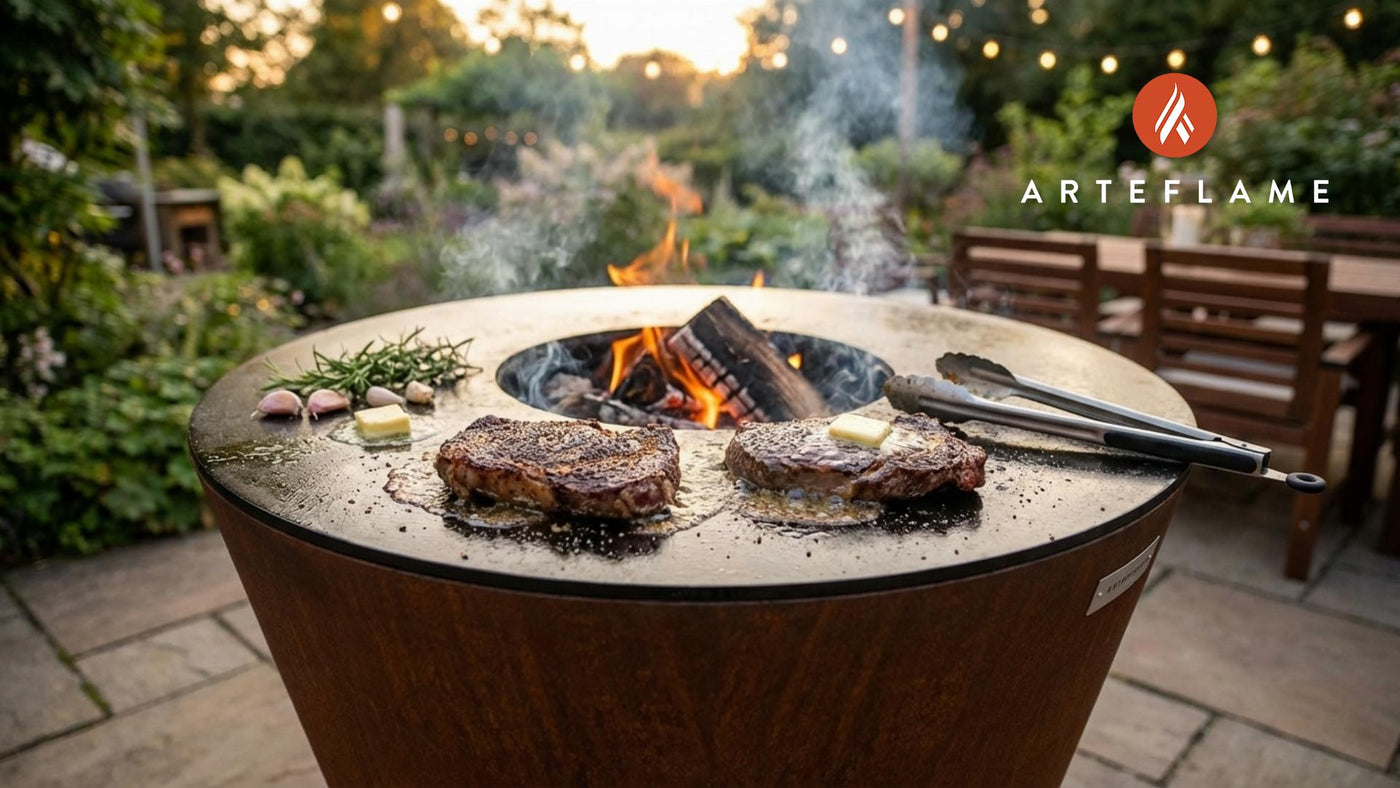 Perfectly Seared Flat Iron Steaks on the Grill