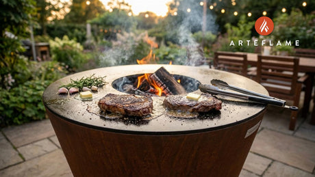 Perfectly Seared Flat Iron Steaks on the Grill