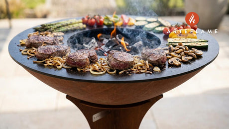 Nevada-Style Grilled Elk Steaks with Sautéed Onions & Mushrooms