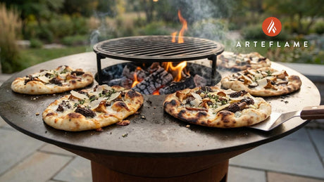 Smoky Michigan Wild Mushroom Flatbread on the Arteflame Grill